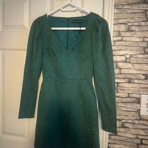 Teal Long Sleeve Dress